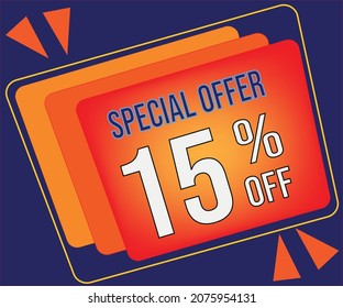 15, fifteen percent, fifteen percent off, special discount, discount, offer, special offer