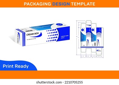 15 g CREAM BOX PACKAGING DESIGN TEMPLATE