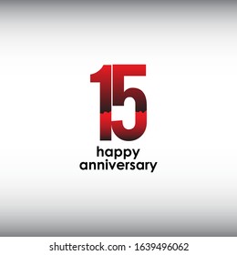 15 happy anniversary celebration vector concept template design illustration