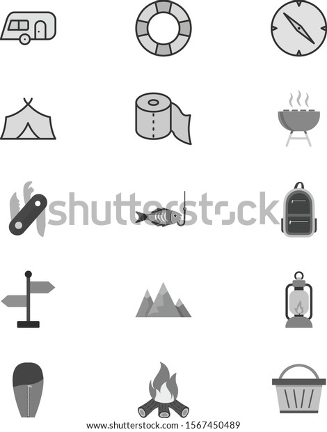 15 Icon Set Of camping For Personal And
Commercial Use...

