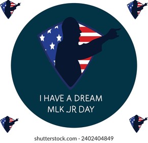 15 January is Martin Luther King Jr. Day vector