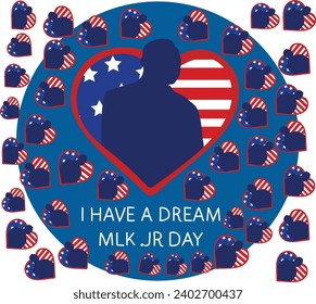 15 January is Martin Luther King Jr. Day vector