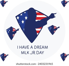 15 January is Martin Luther King Jr. Day vector