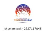 15 July, World Youth Skills Day. Skilled Young students and teachers celebrating success. Technical and vocational education and training concept.