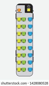 15 Meter Bus Seat Map