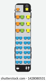 15 Meter Bus Seat Map