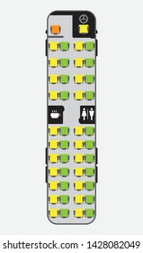 15 Meter Bus Seat Map