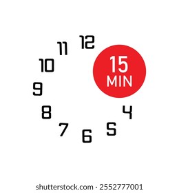 Signo de información del temporizador de 15 minutos