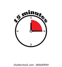 15 minutes clock dial