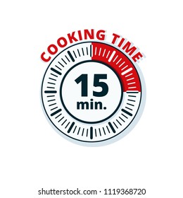 15 minutes cooking time illustration