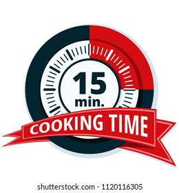 15 minutes cooking time illustration