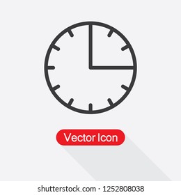 15 Minutes Icon Vector Illustration Eps10