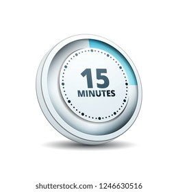 15 Minutes Time button illustration