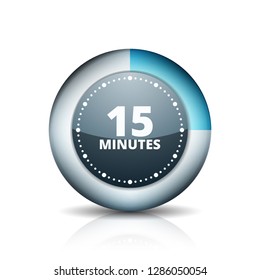 15 Minutes Time button illustration