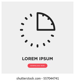 15 minutes vector icon
