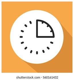 15 minutes vector icon