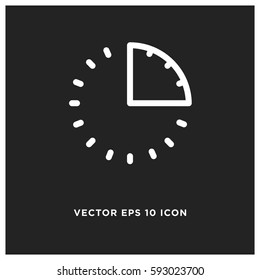 15 minutes vector icon