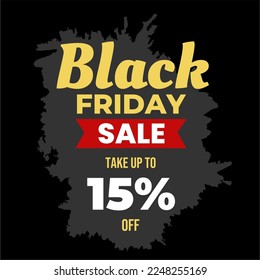 15% Off Black Friday Sale Banner