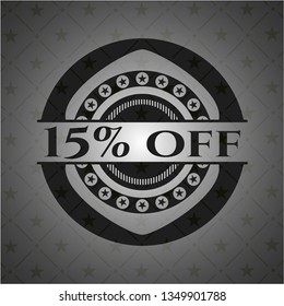 15% off dark badge