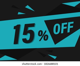15% OFF Discount Banner, 15% OFF Special offer