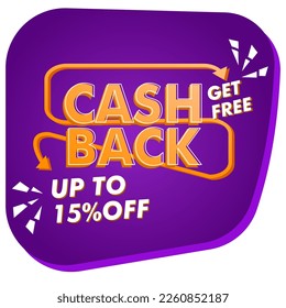 15% off money post promotion vector design template