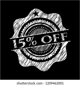 15% off on blackboard