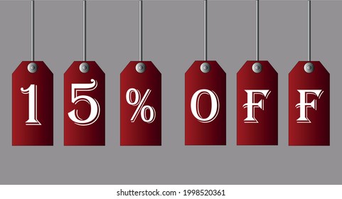 15% off Red coupons for special discount offers