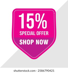 15% Off Sale Banner - Exclusive Discount Promotion