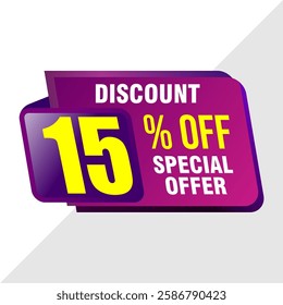 15% Off Sale Banner - Exclusive Discount Promotion