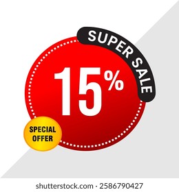 15% Off Sale Banner - Exclusive Discount Promotion