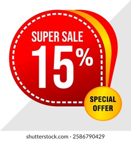 15% Off Sale Banner - Exclusive Discount Promotion