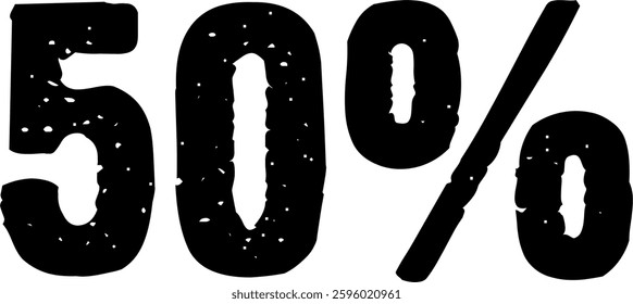 15 Percent Discount Offer Number Typography Style A1048