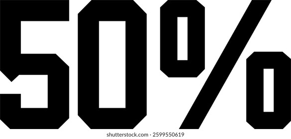 15 Percent Discount Offer Number Typography Style A1257
