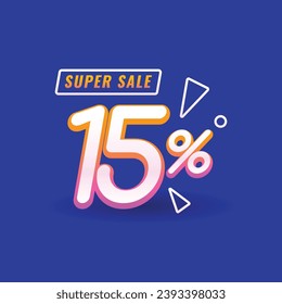 15 Percent Special Discount Sale