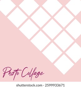15 photo collage template vector illustration