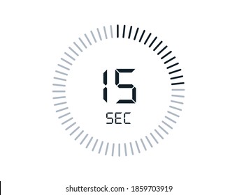 15 Second Timers Clocks, Timer 15 Sec Icon