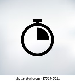 15 seconds Countdown Timer icon set. time interval icons. Stopwatch and time measurement. Stock Vector illustration isolated on white background.