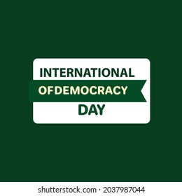 15 September International of Democracy Day vector illustration