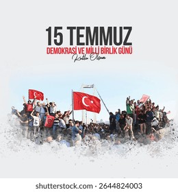 consultado em 15 de julho de 2015 "waving turkish flag vetor. translation: happy July 15 democracy and national unity day" .