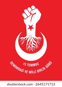 15 Temmuz Demokrasi ve Milli Birlik Günü.Traduzido: 15 de julho, Dia da Democracia e da Unidade Nacional