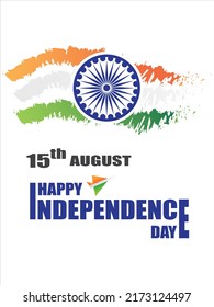15 th August Indian Independence Day vector illustration background for greeting card and poster,banner.