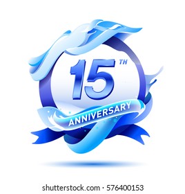 15 years anniversary celebration logo