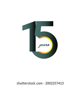 Ilustración de diseño de plantillas vectoriales de celebración de 15 años