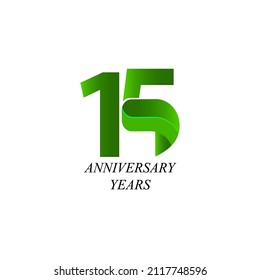 15 Years Anniversary Celebration Vector Template Design Illustration