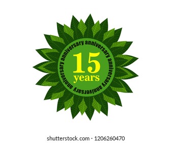 15 years anniversary icon