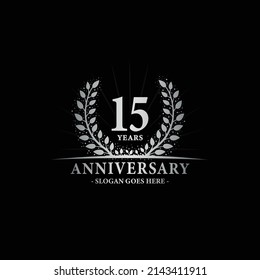 15 years anniversary logo. Vector and illustration.
