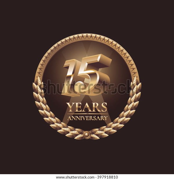 15 Years Anniversary Vector Icon Symbol Stock Vector (Royalty Free ...