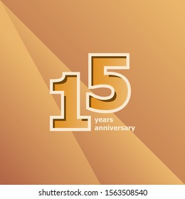 15 Years Anniversary Vector Template Design Illustration