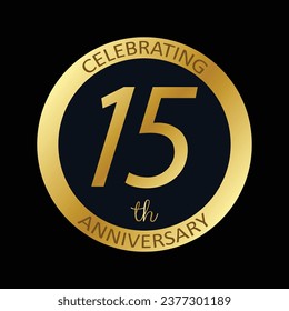 15 years celebration premium vector illustration