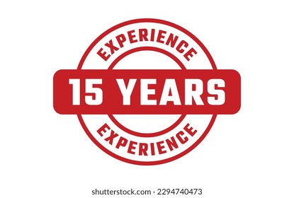 15 Years Experience Rubber Stamp